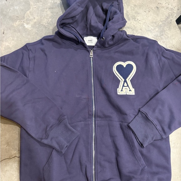 Ami Hoodie Jacket in Navy Blue
